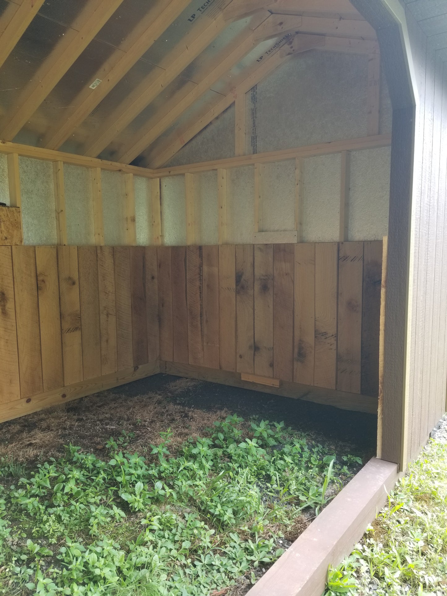 10x16 Horse Run-in Shed with SmartTec Siding