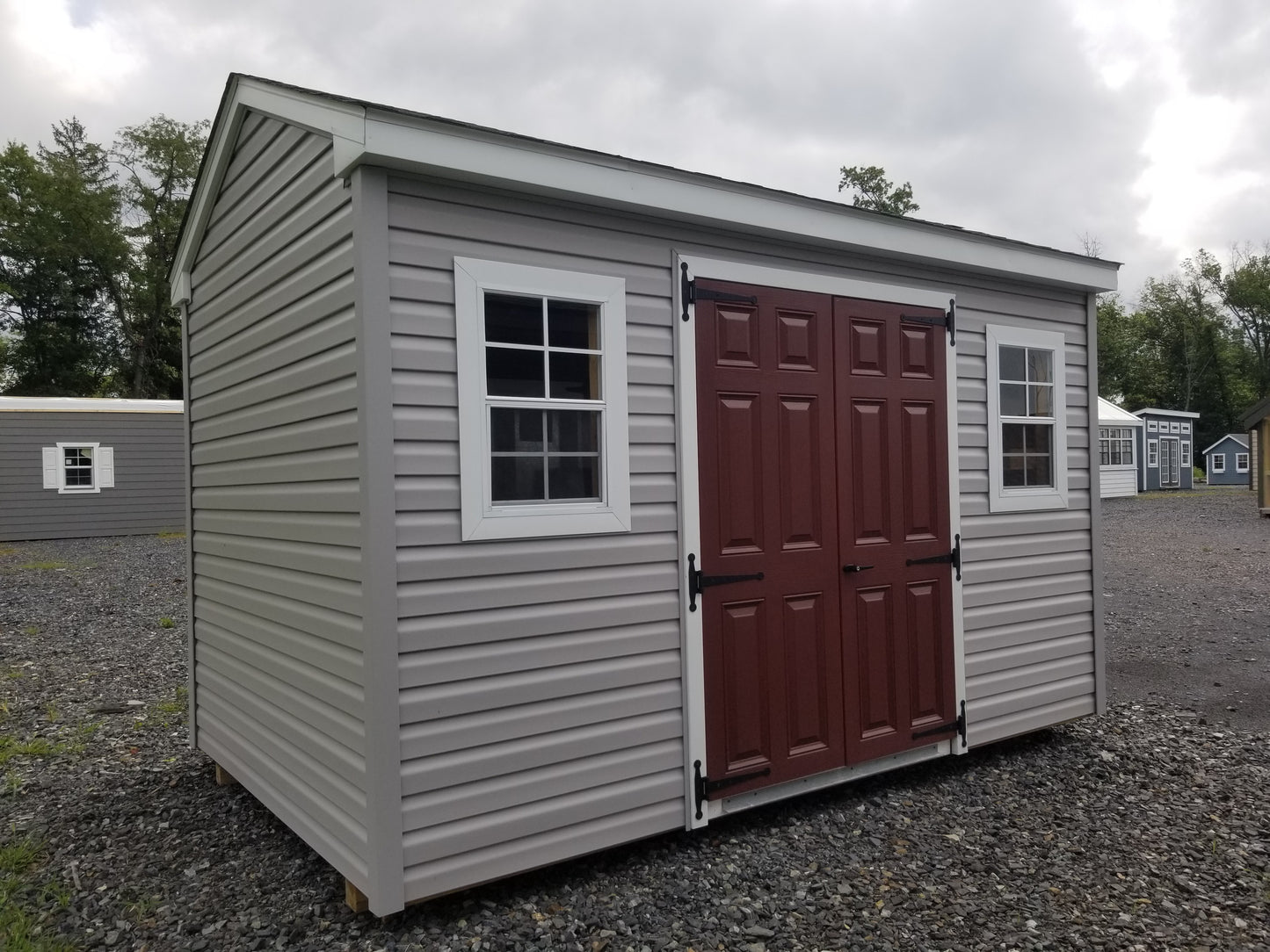 8x12 A-frame with Vinyl Siding