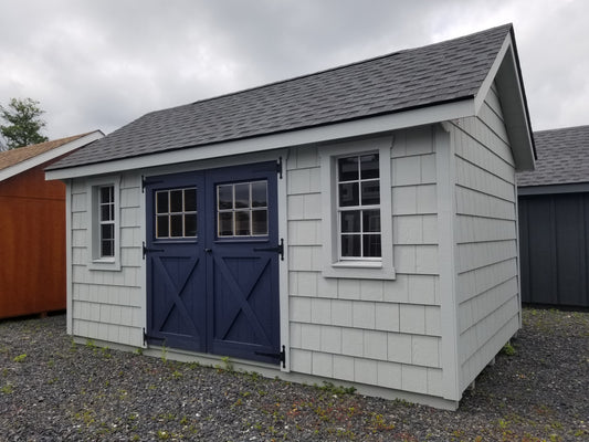 10x16 Garden Shed Cedar Impression Siding