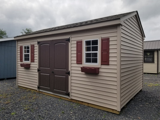 10x16 A-frame with Vinyl Siding