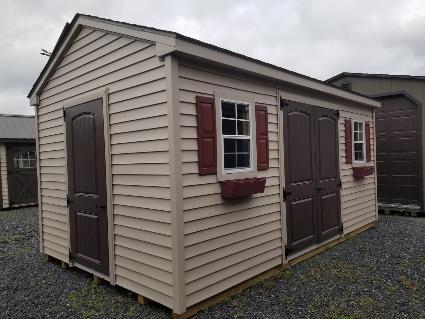 10x16 A-frame with Vinyl Siding