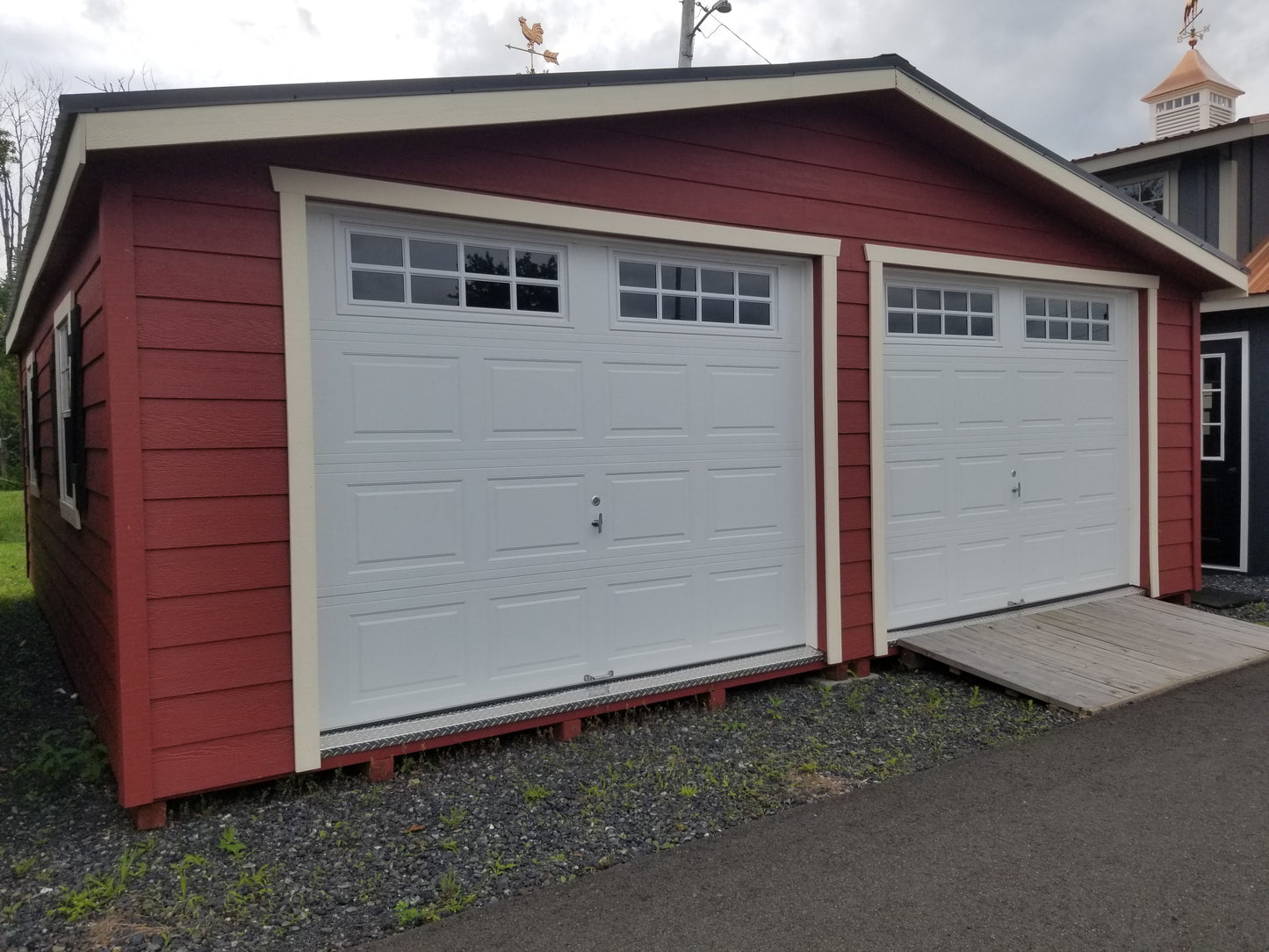 24x24 Doublewide Garage with Lap Siding