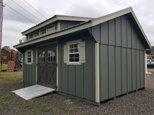 12x20 Garden Quaker with SmartPanel Board & Batten Siding