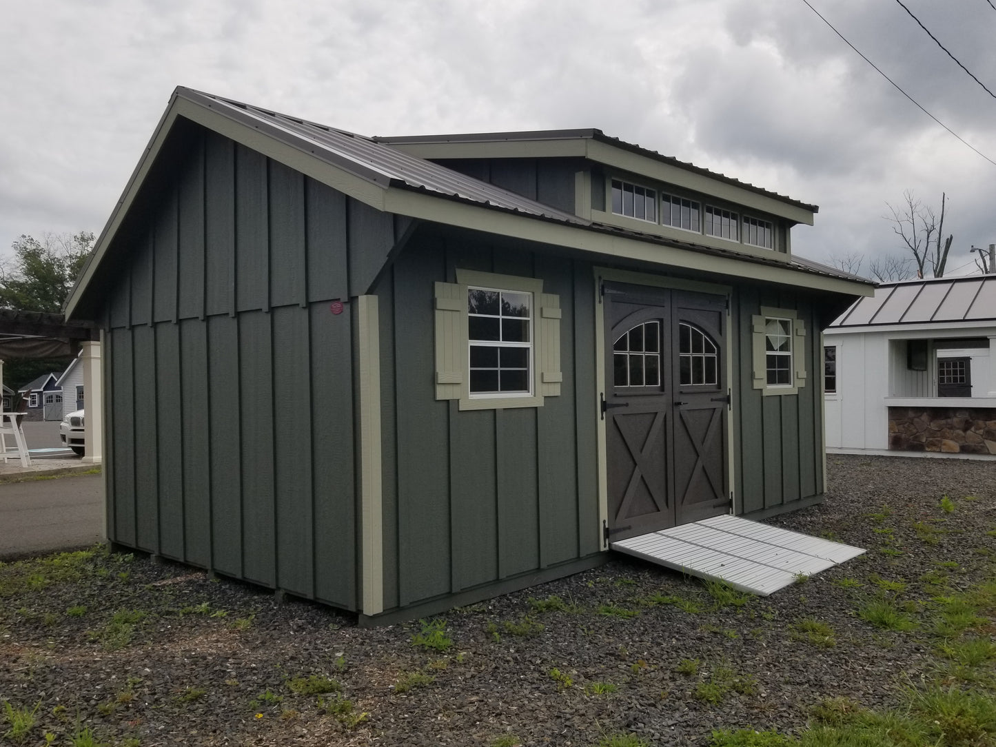 12x20 Garden Quaker with SmartPanel Board & Batten Siding