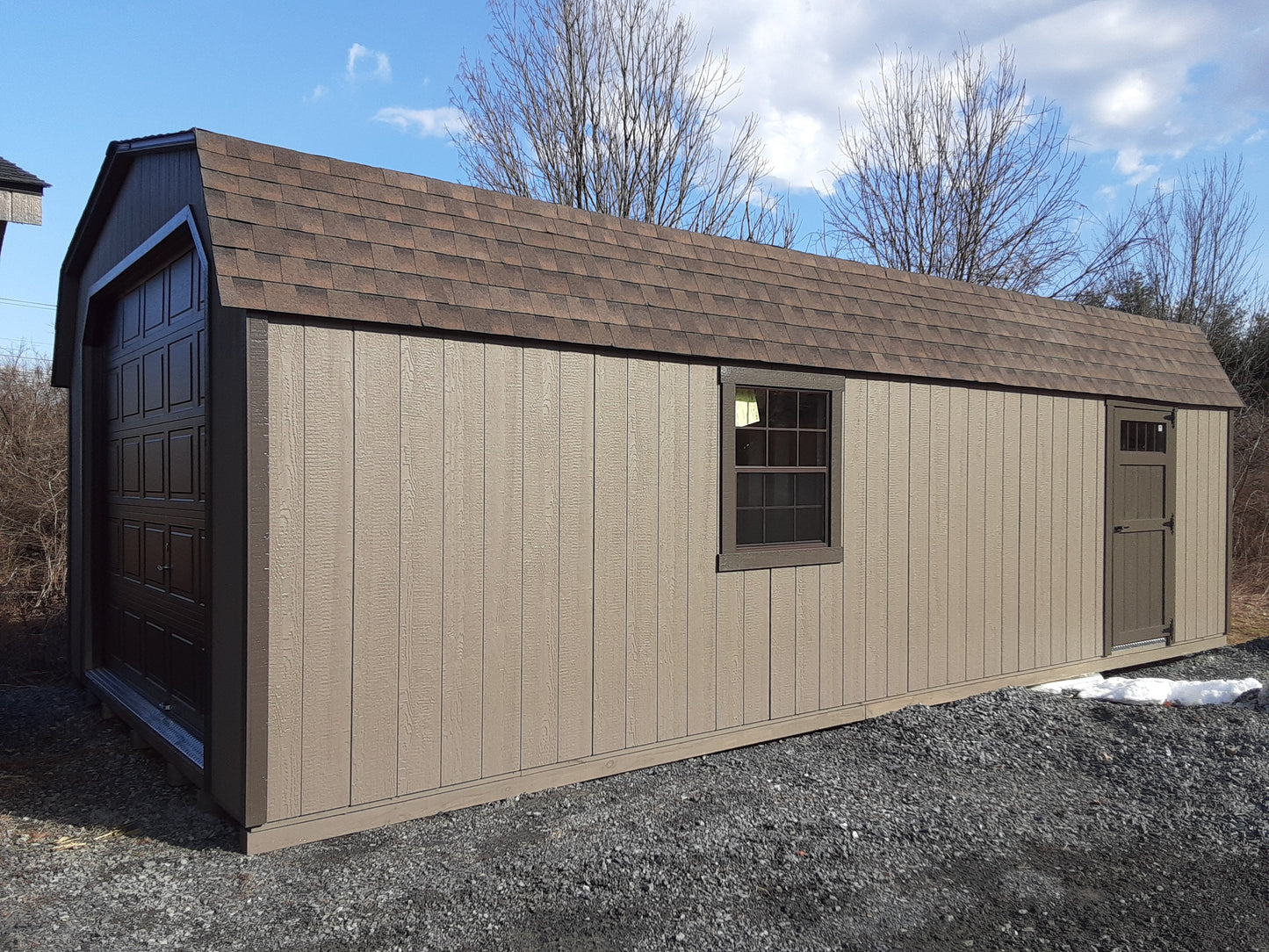 14x28 High Barn Garage with SmartTec Siding