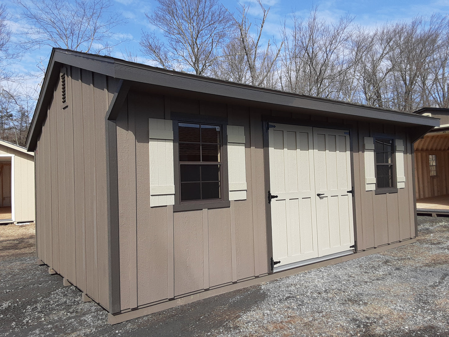 12x20 Quaker with SmartPanel Board and Batten Siding