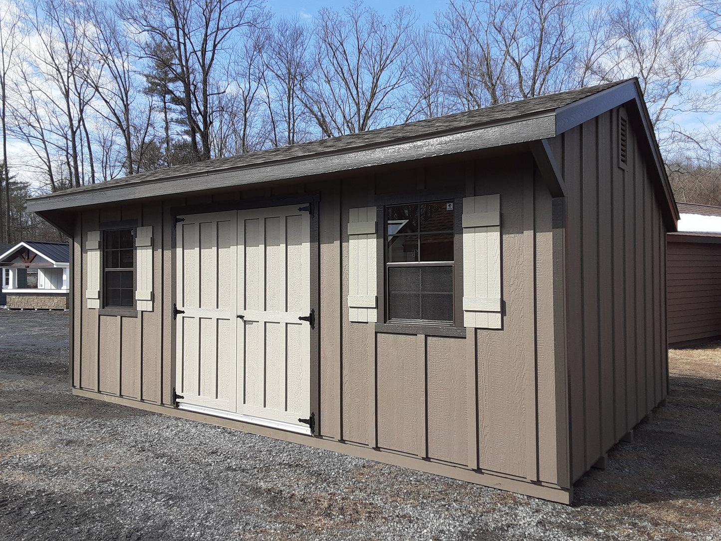 12x20 Quaker with SmartPanel Board and Batten Siding