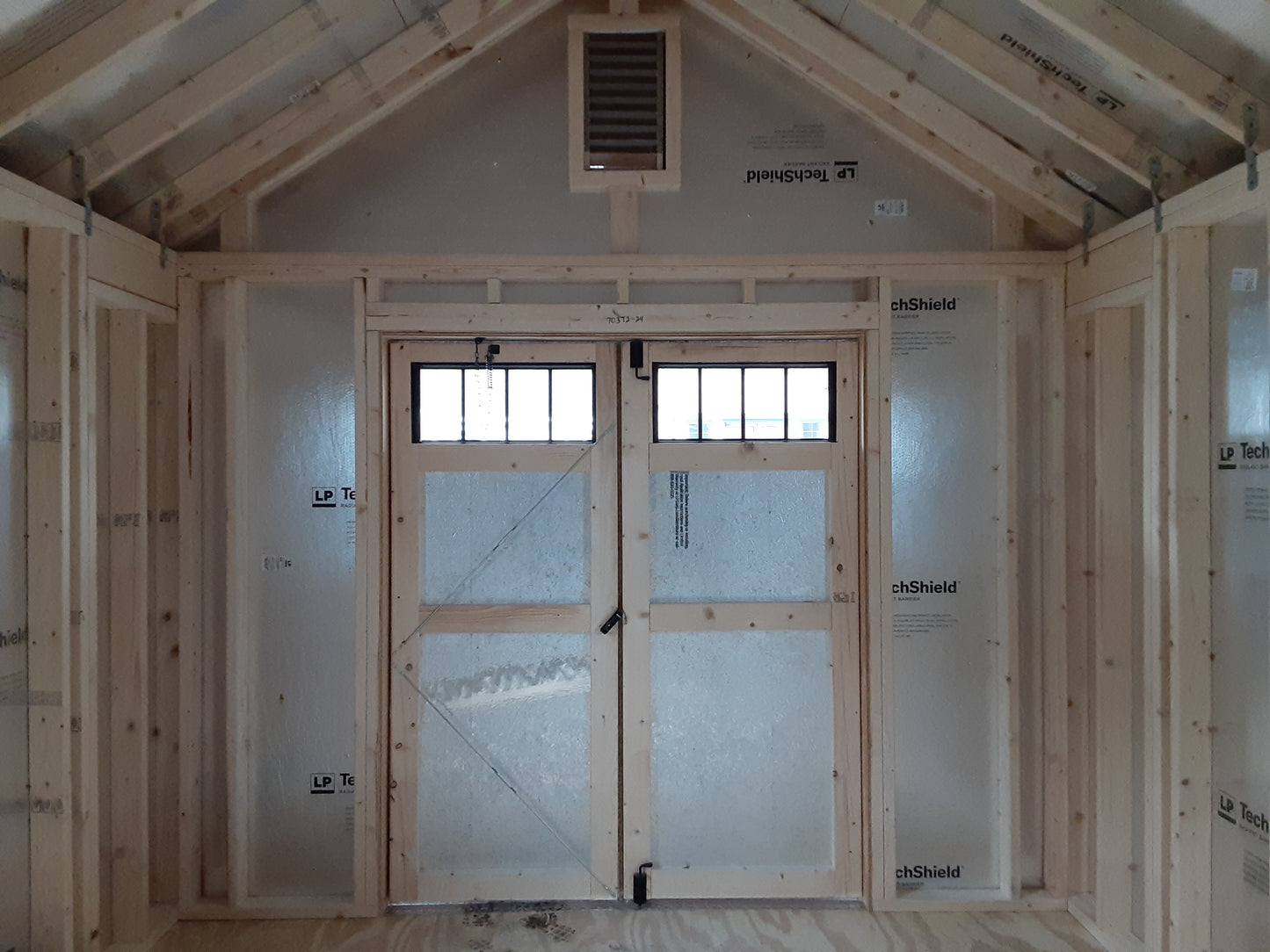 10x14 Garden with Alpine Overhang and James Hardie Board & Batten Siding