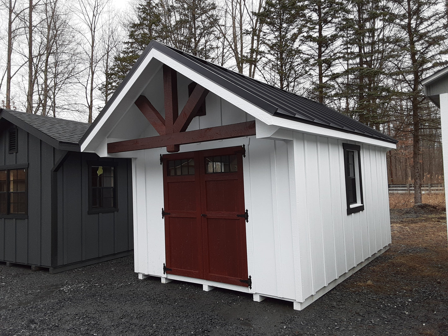 10x14 Garden with Alpine Overhang and James Hardie Board & Batten Siding