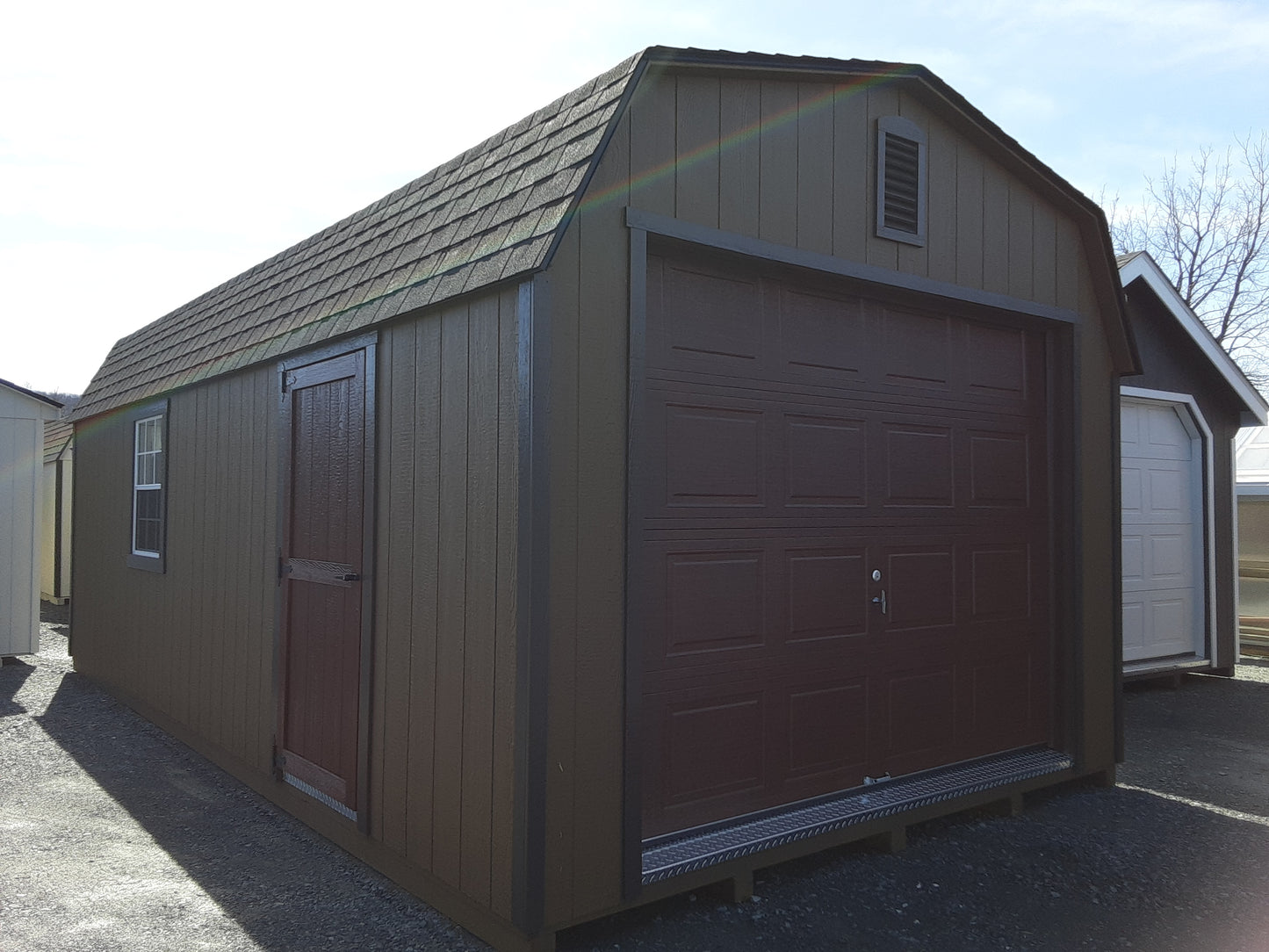 12x24 High Barn Garage with SmartTec Siding