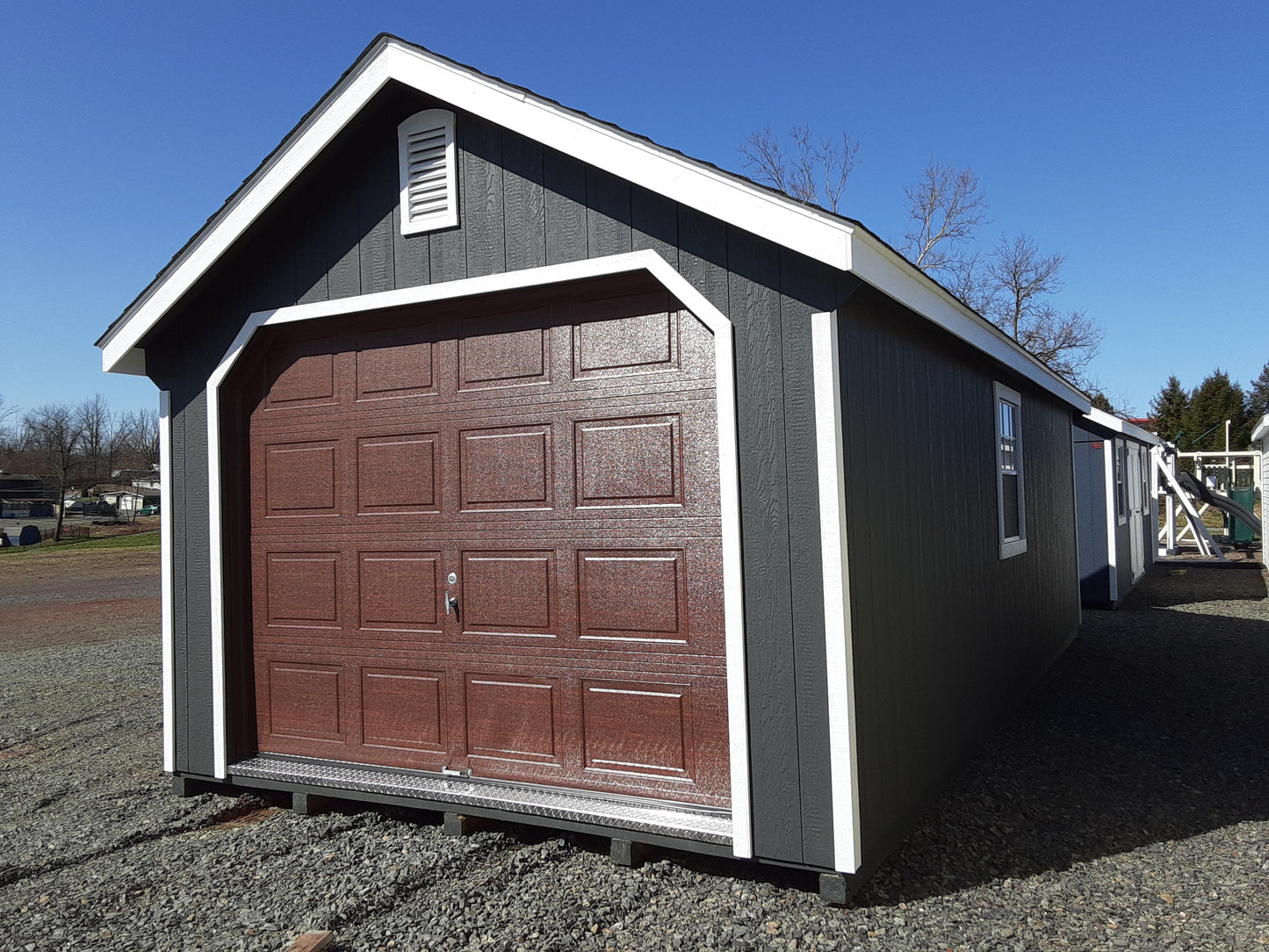 12x24 Garden Shed Garage with SmartTec Siding