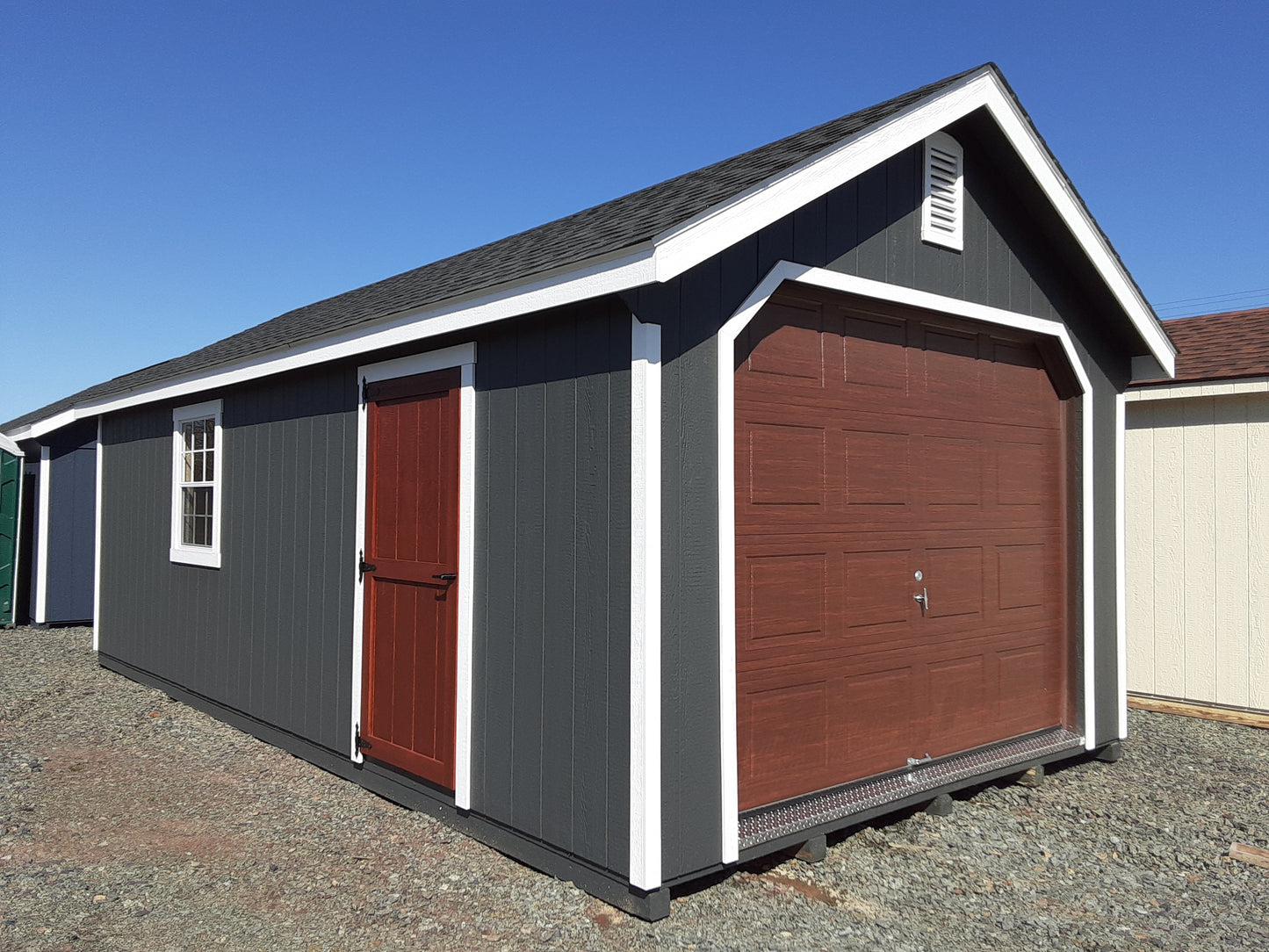 12x24 Garden Shed Garage with SmartTec Siding