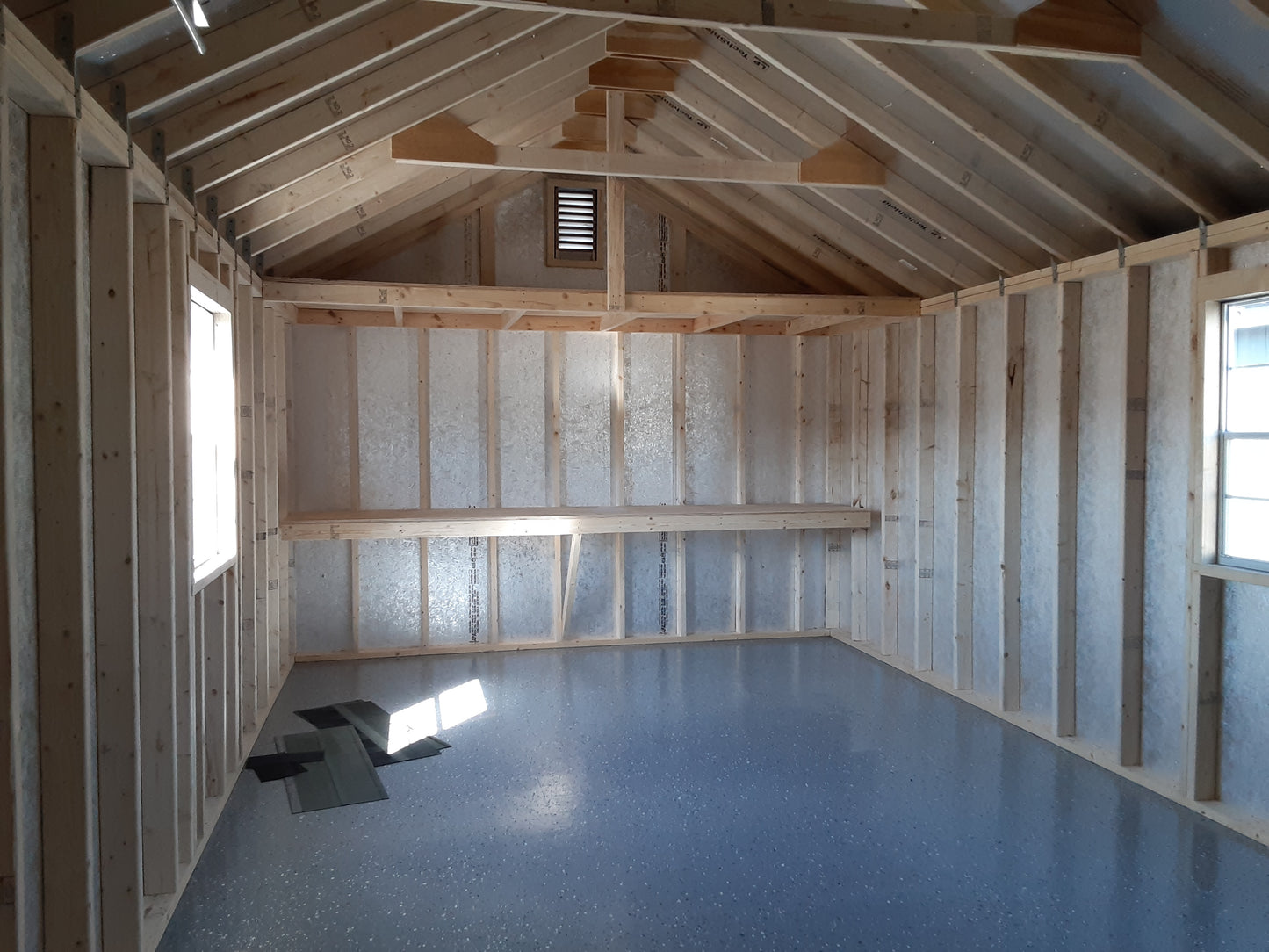 12x24 Garden Shed Garage with SmartTec Siding