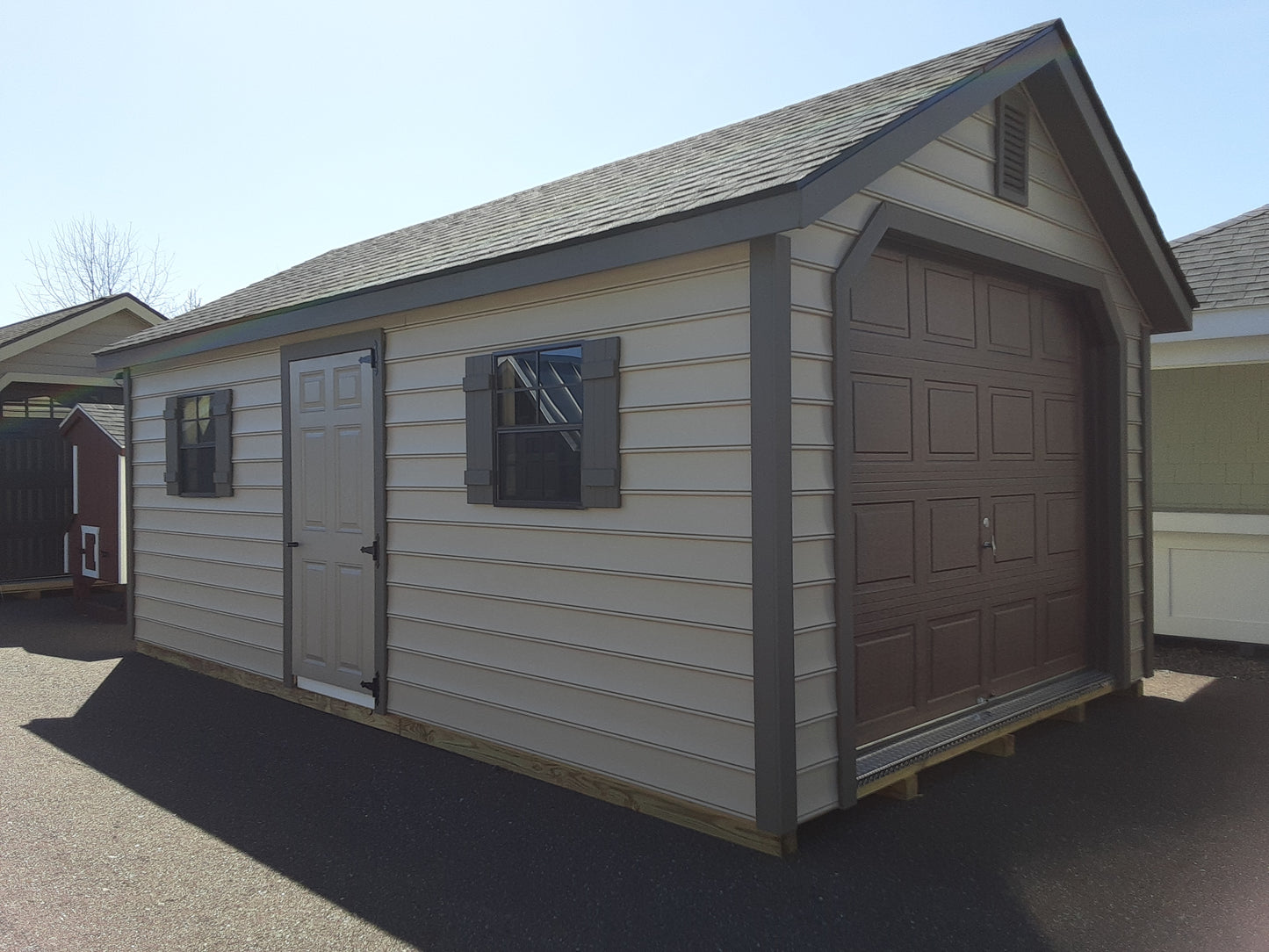 12x20 Garden Shed Garage with Vinyl Siding