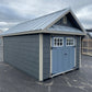 10x18 Garden Shed with Standing Seam Roof