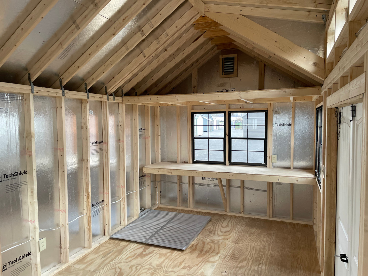 10x18 Garden Shed with Standing Seam Roof