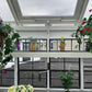 10x14 Atrium Greenhouse with Stone Skirting