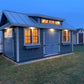 10x18 Garden Shed with Standing Seam Roof