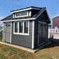 10x12 Garden Shed with Transom Dormer & Standing Seam Metal Roof