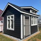 10x12 Garden Shed with Transom Dormer & Standing Seam Metal Roof