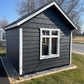 10x12 Garden Shed with Transom Dormer & Standing Seam Metal Roof