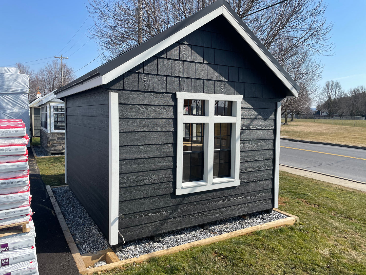 10x12 Garden Shed with Transom Dormer & Standing Seam Metal Roof