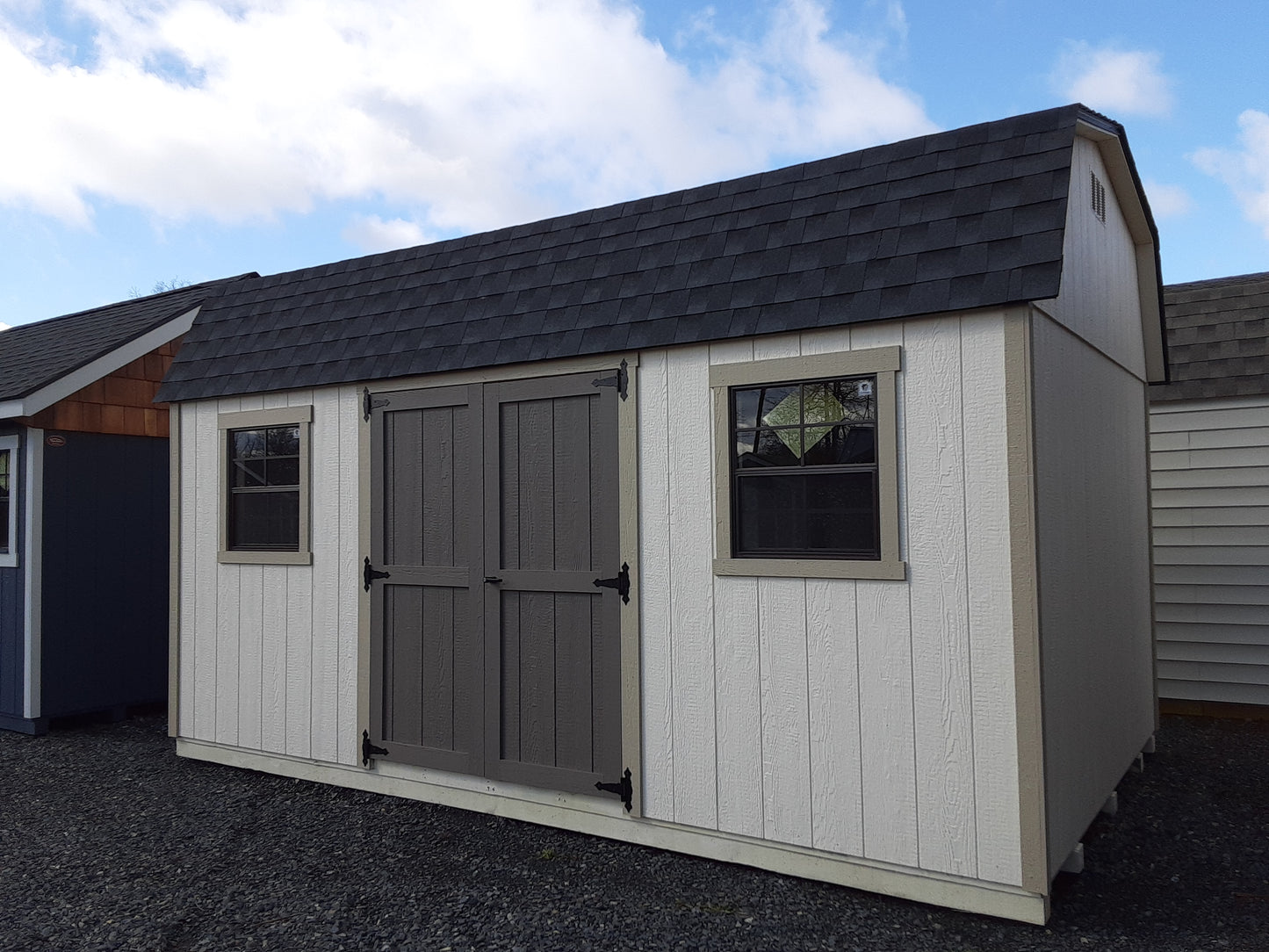 10x16 High Barn with SmartTec Siding