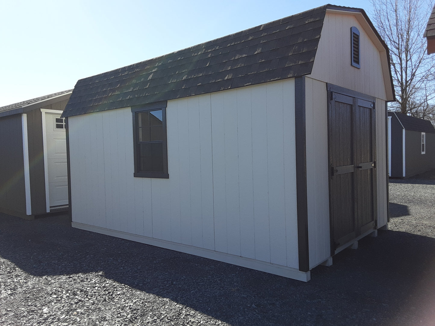 10x16 High Barn with SmartTec Siding