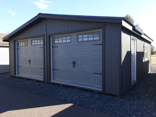 24x24 Doublewide Garage with SmartTec Siding
