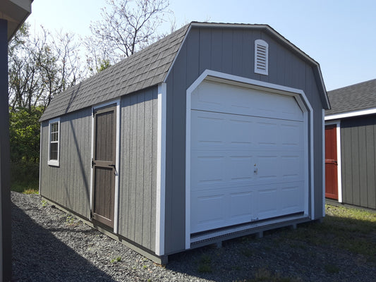 12x20 High Barn Garage with SmartTec Siding