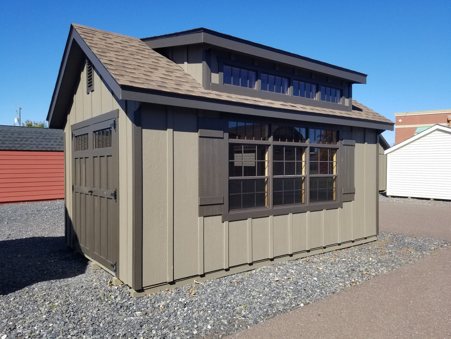 10x16 Garden Shed with SmartPanel Board  & Batten Siding