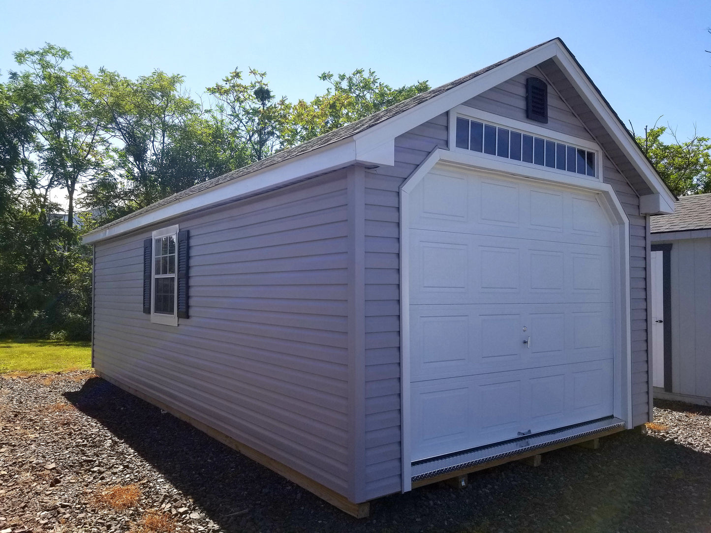 12x24 Garden Shed Garage with Vinyl Siding