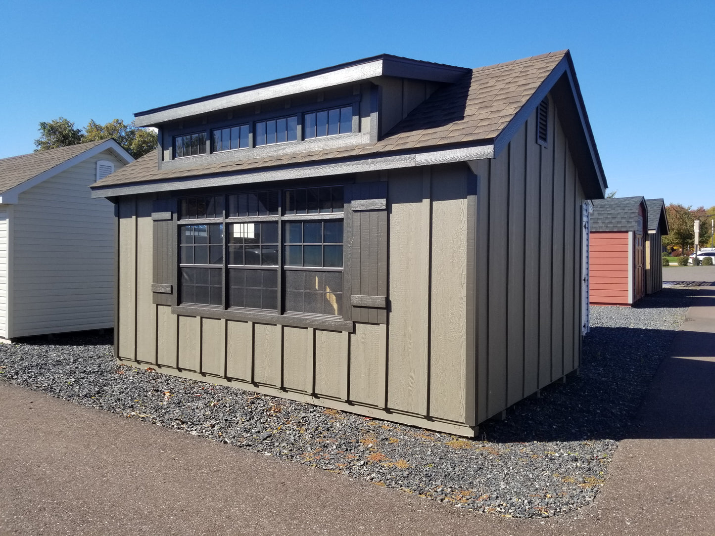 10x16 Garden Shed with SmartPanel Board  & Batten Siding