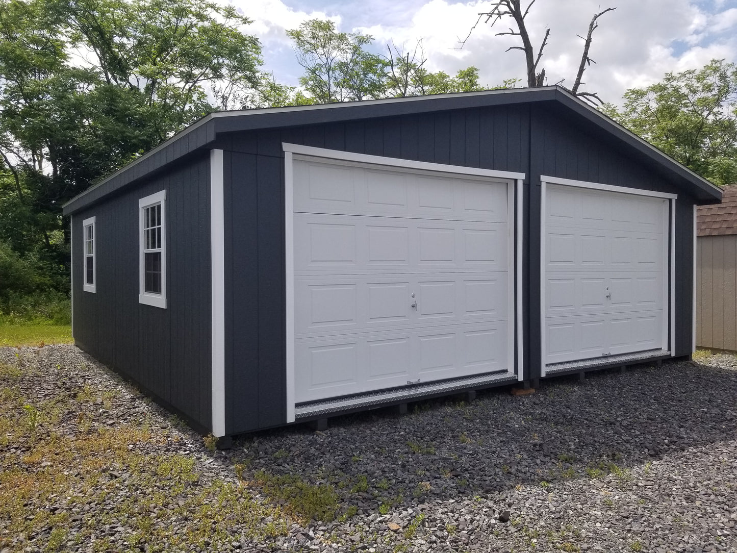 24x24 Doublewide Garage with SmartTec Siding