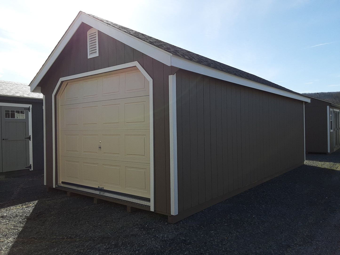 12x24 Garden Shed Garage with SmartTec Siding