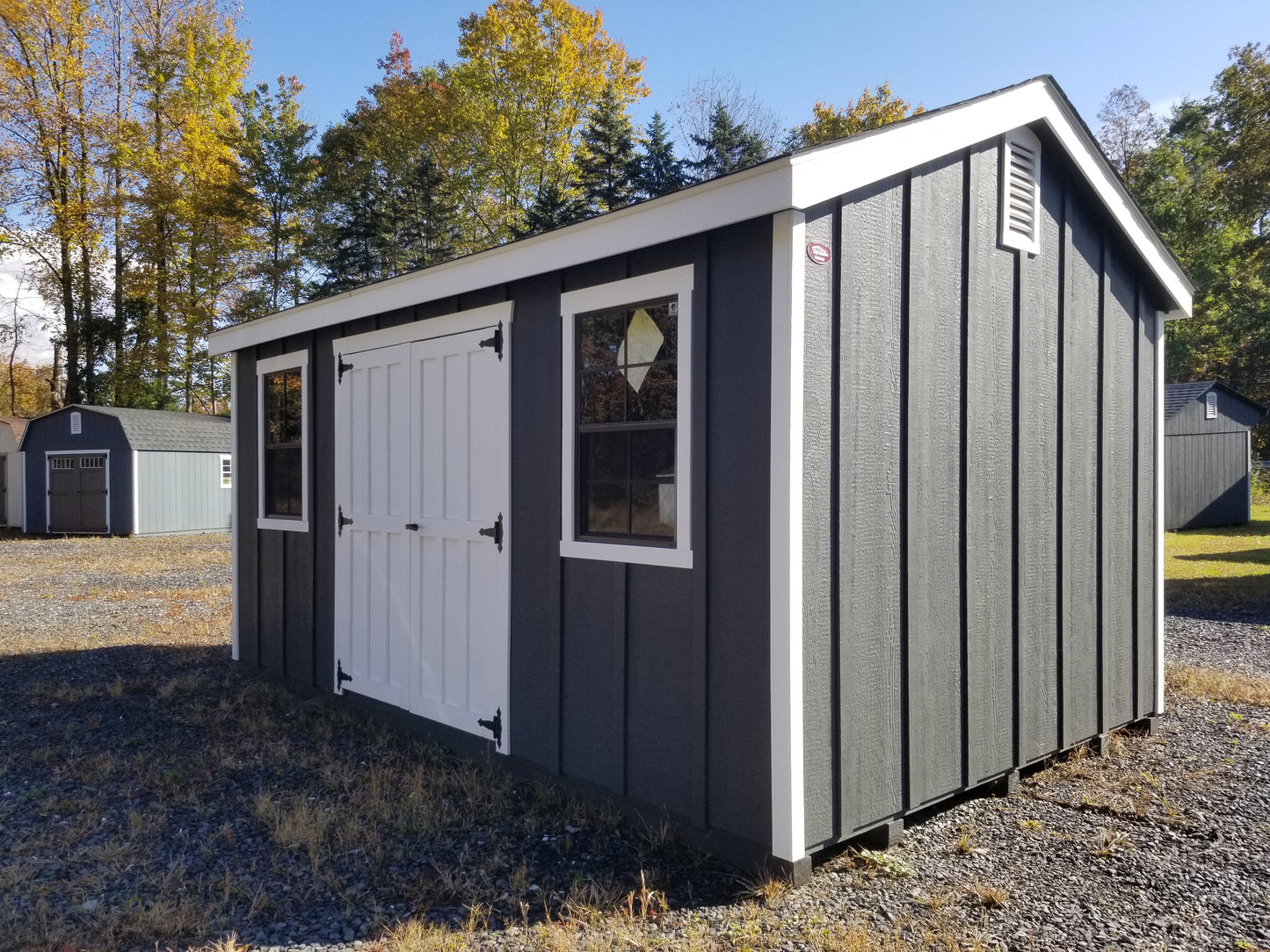 10x16 A-frame with SmartPanel Board & Batten Siding