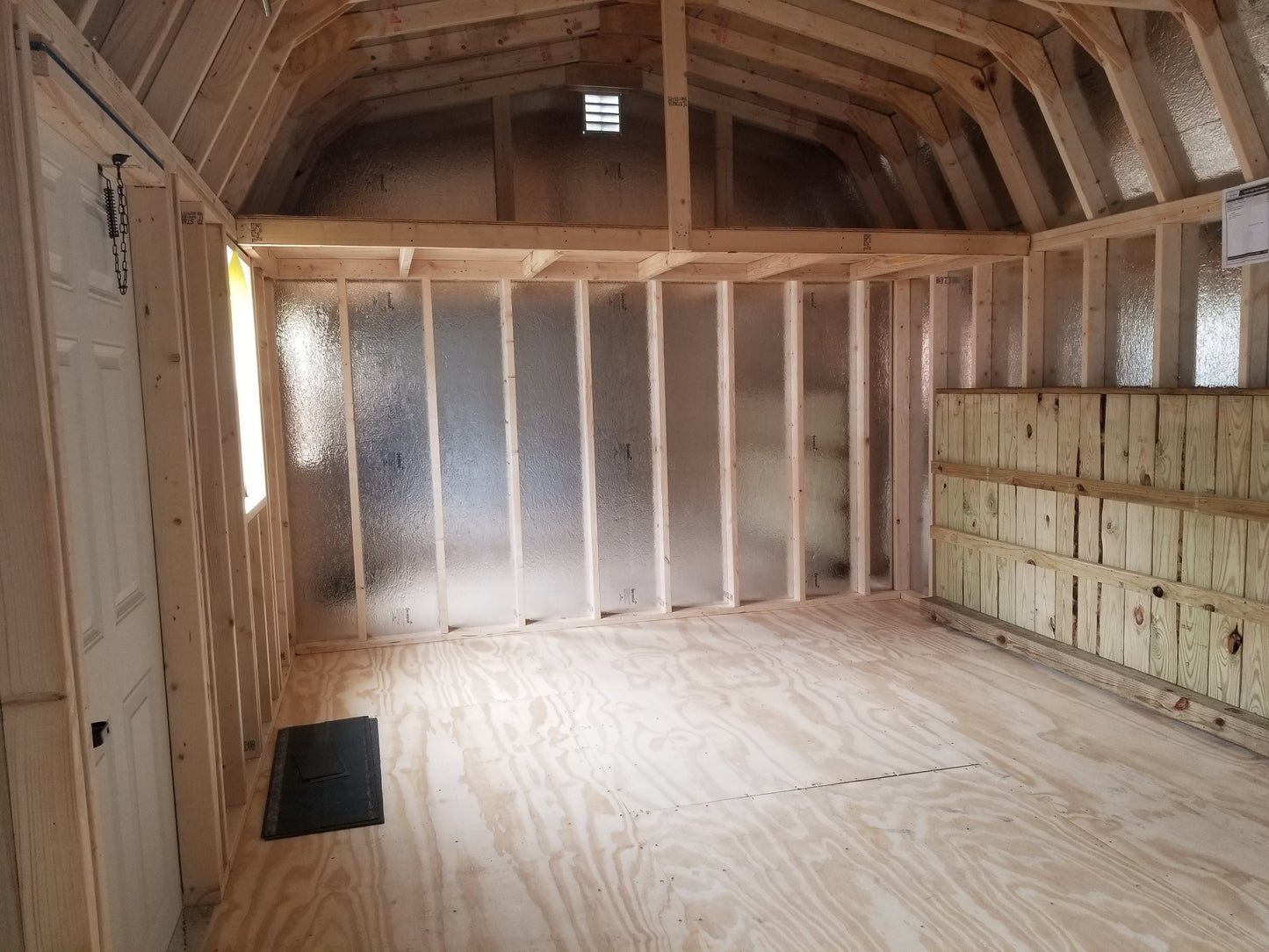 12x20 High Barn Garage with Vinyl Siding