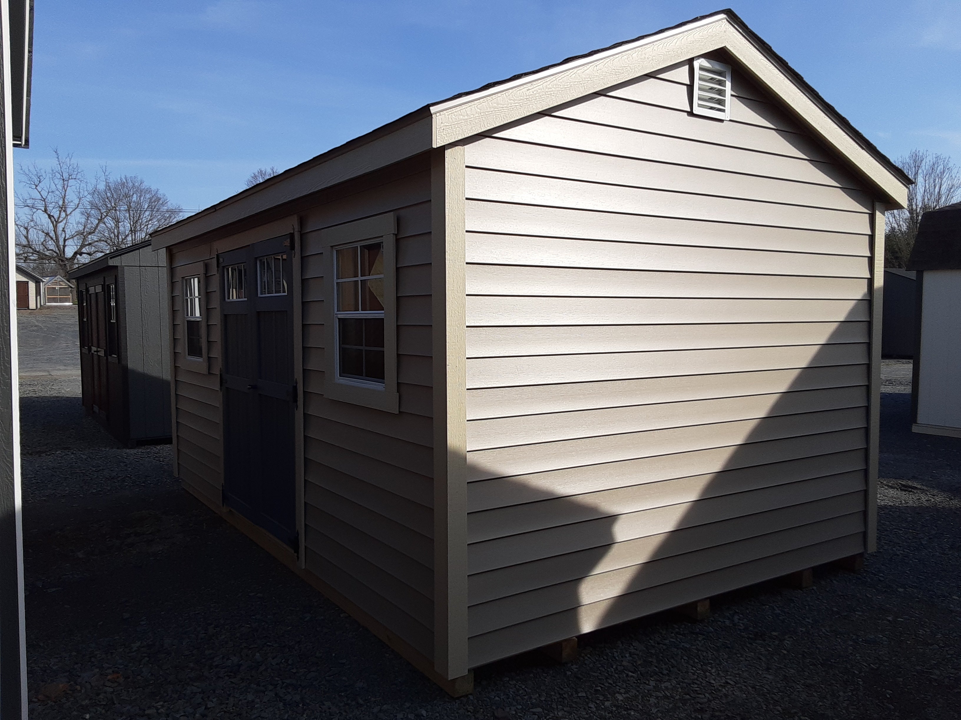 10x16 A-frame With Vinyl Siding – Lapp Structures