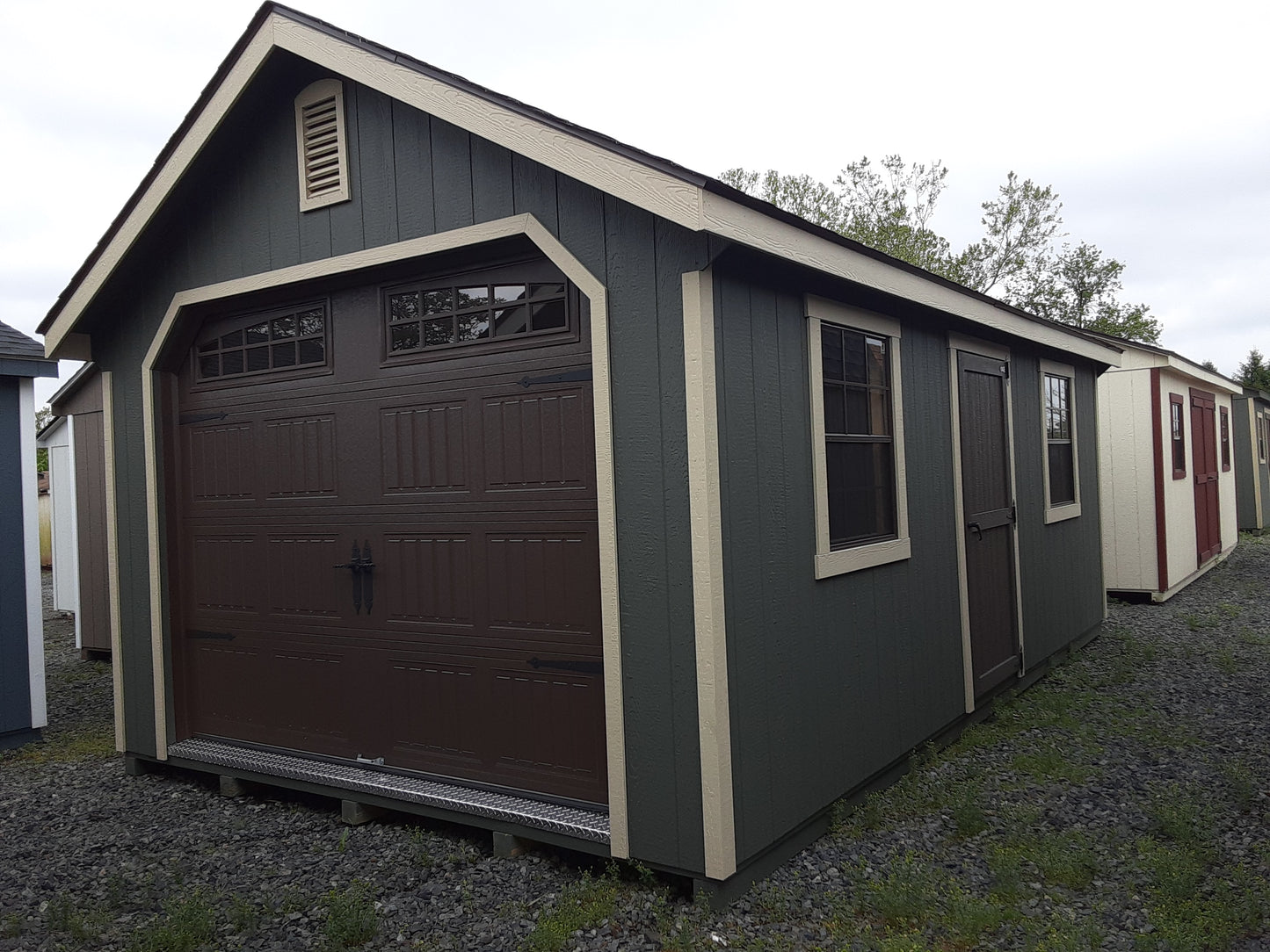 12x20 Garden Shed Garage with SmartTec Siding