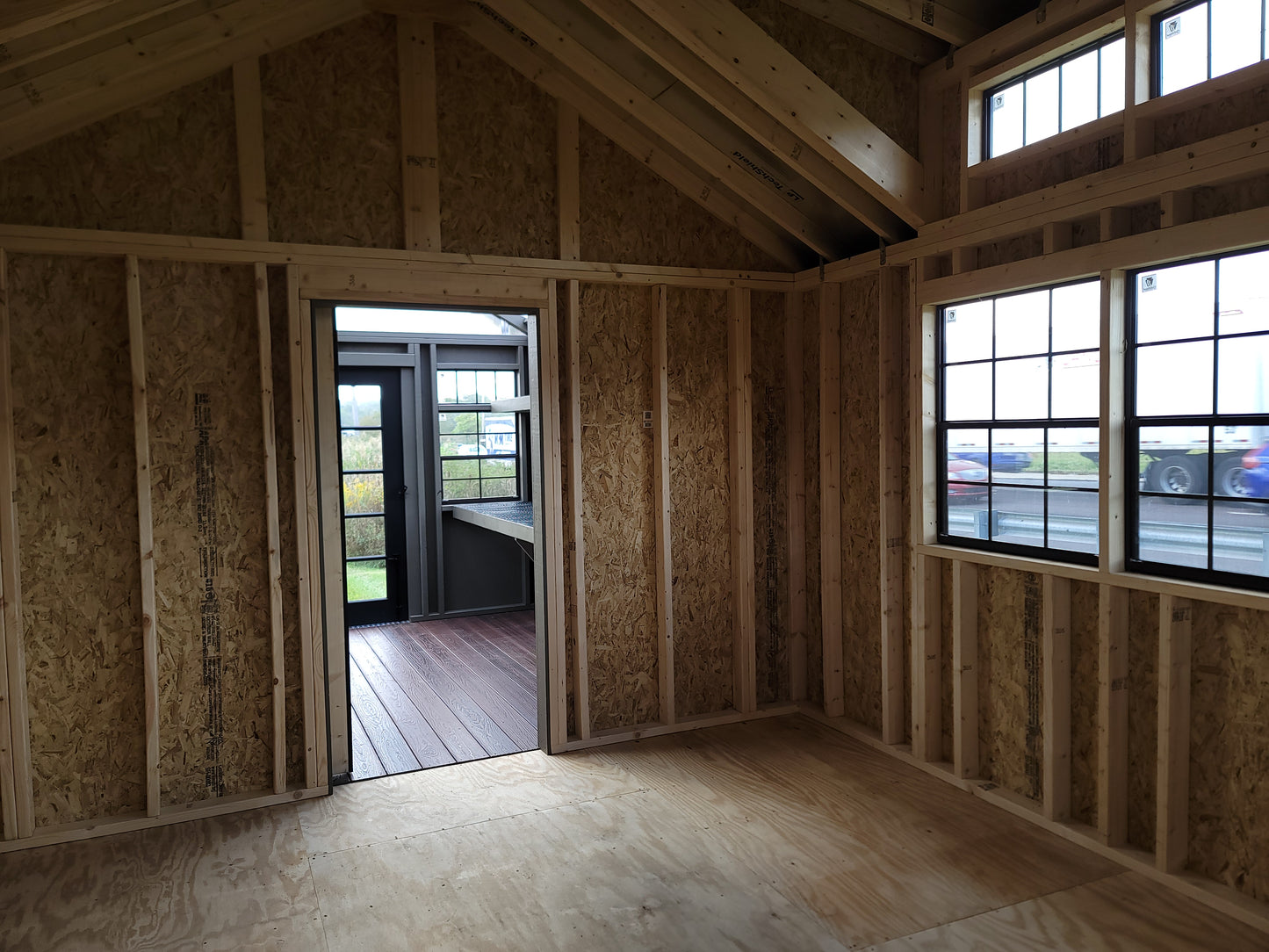 12x14/10x10 Garden Shed/Atrium Greenhouse Combination