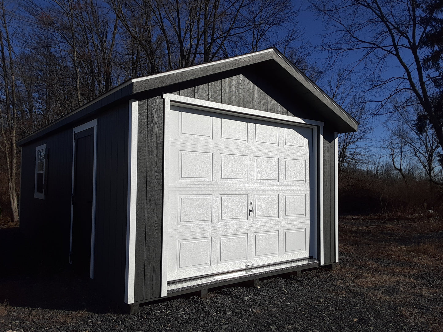 12x24 A-frame Garage with SmartTec Siding
