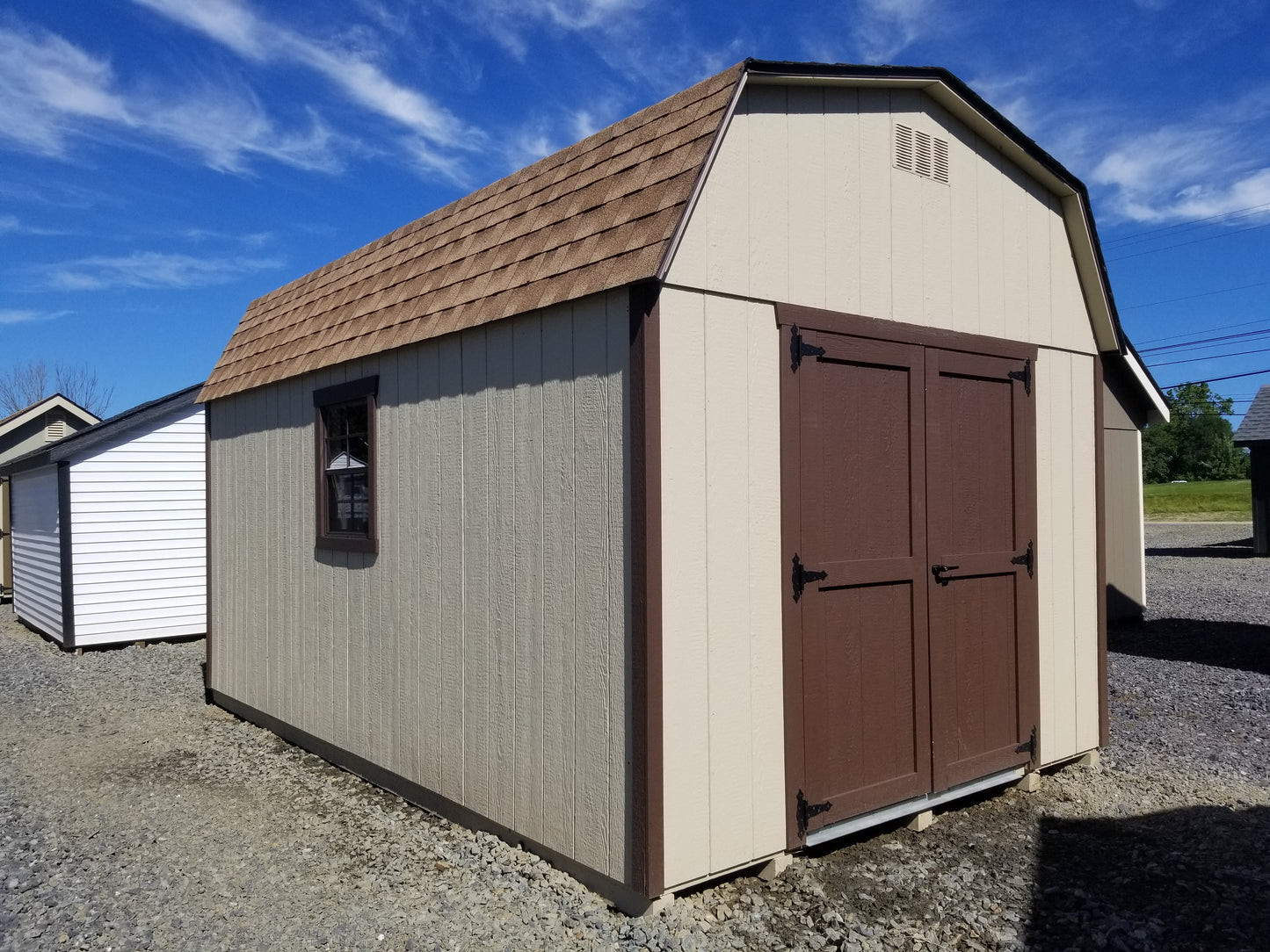 10x16 High Barn with SmartTec Siding