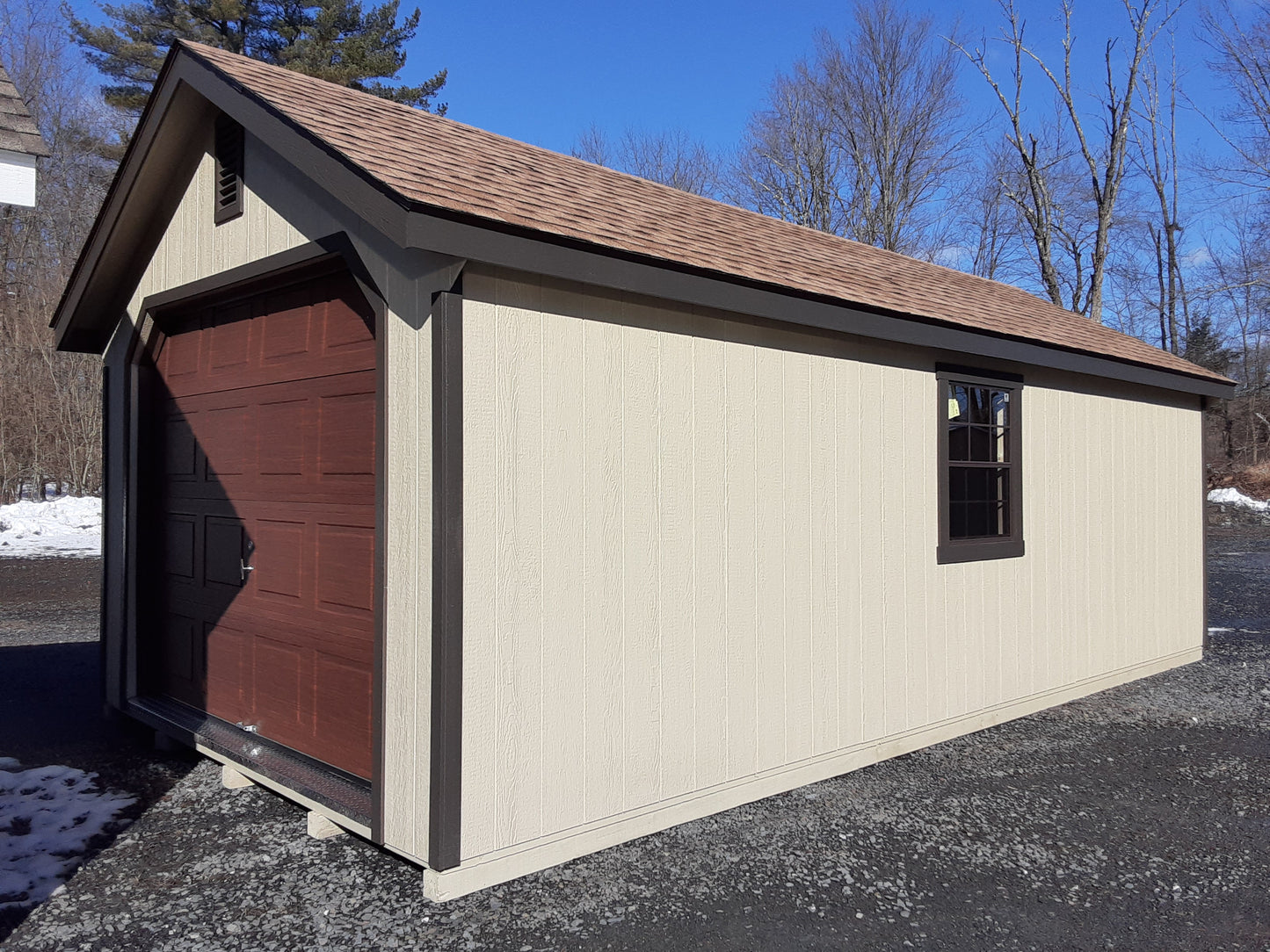 12x24 Garden Shed Garage with SmartTec Siding