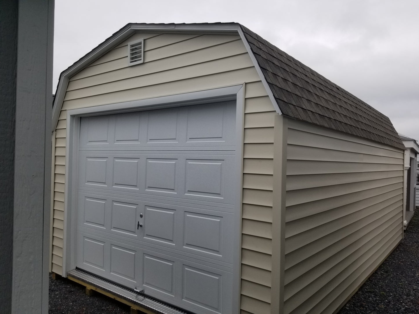 12x20 High Barn Garage with Vinyl Siding