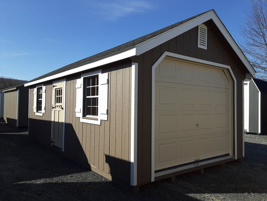 12x24 Garden Shed Garage with SmartTec Siding