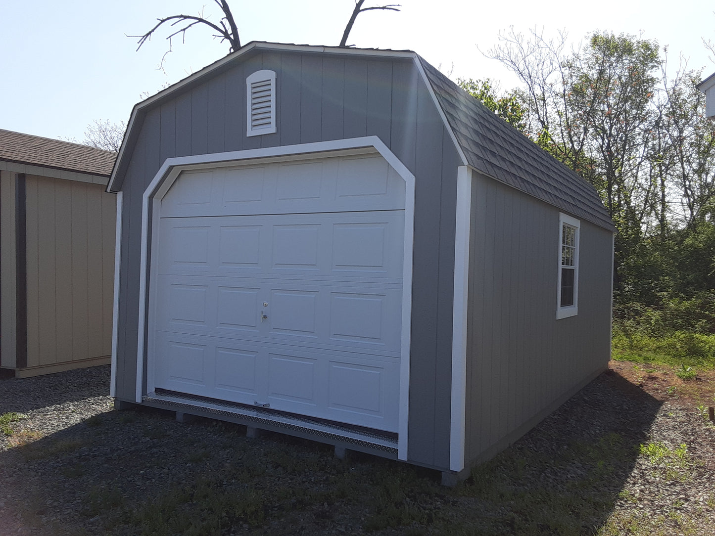 12x20 High Barn Garage with SmartTec Siding