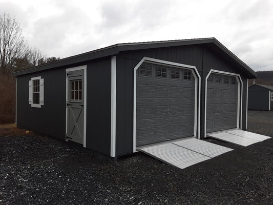 24x24 Doublewide Garage with SmartTec Siding