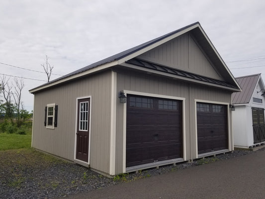 24x24 Two Story Garden Garage with SmartTec Siding