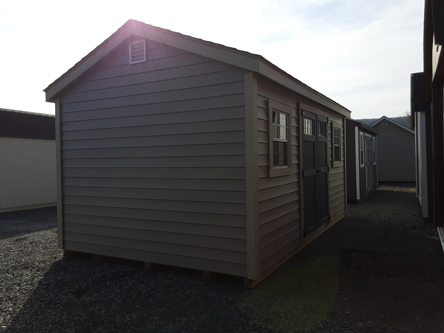 10x16 A-frame with Vinyl Siding