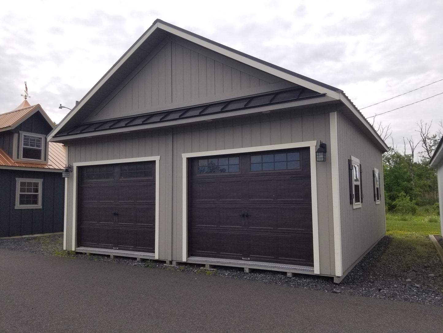 24x24 Two Story Garden Garage with SmartTec Siding